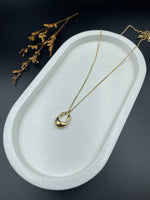 Sol Melt Pendant – Sculptural Gold Drop Necklace