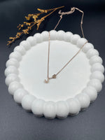 Rose Gold Heart & Initial "J" Pendant Necklace