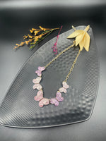 Blush Wings Enamel Butterfly Statement Necklace