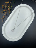 Snowlight Charm – Silver Crystal Snowflake Necklace