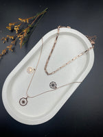 Celestial Compass – Layered Rose Gold Necklace Set (3 Pieces)