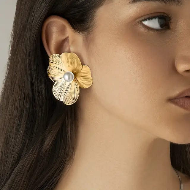 Golden Bloom Earrings.