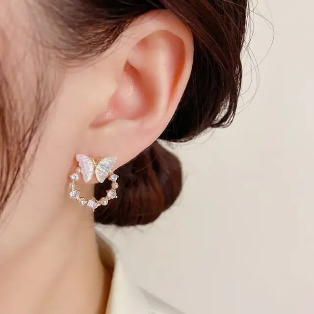 Enchanted Butterfly Hoop Earrings.