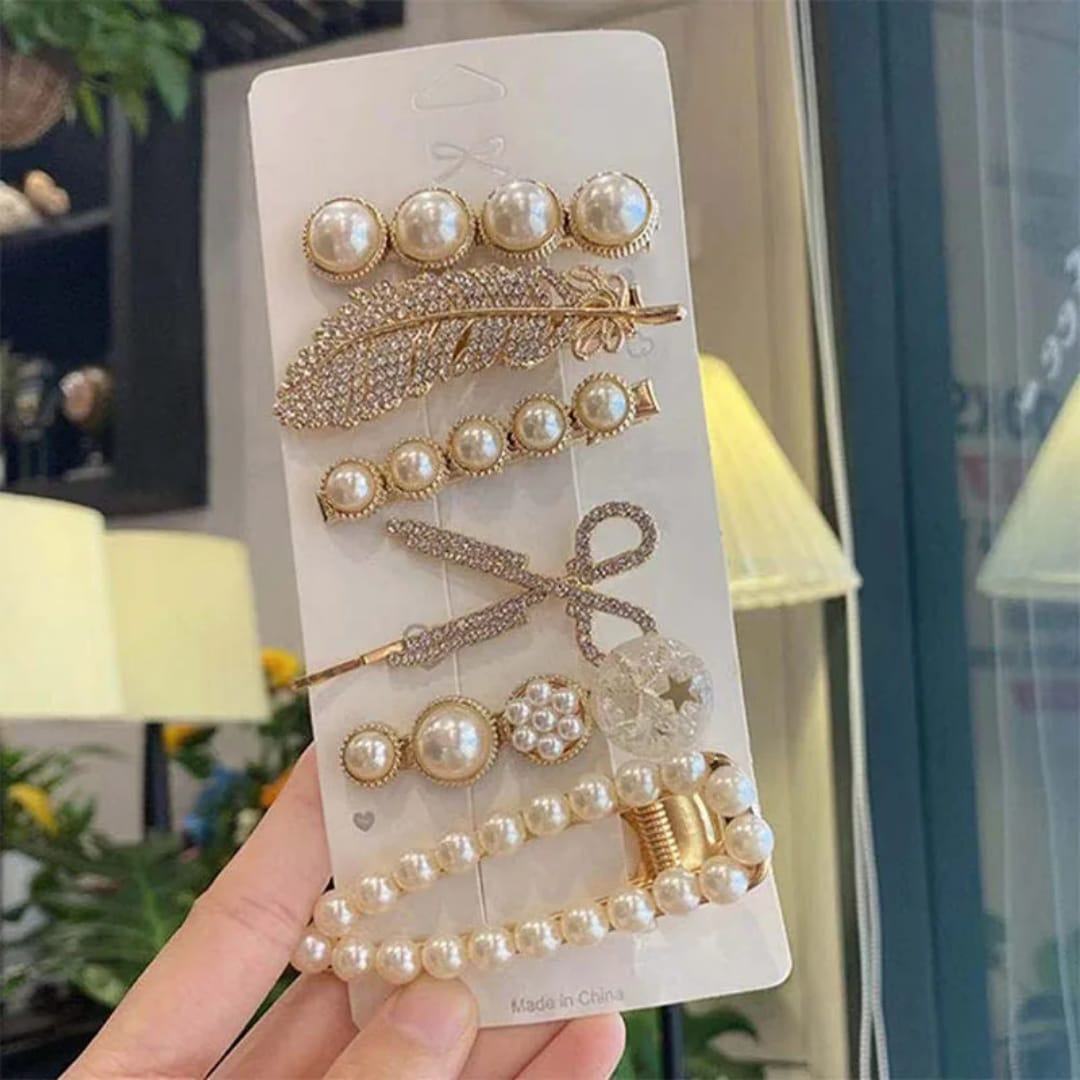 Pearl Elegance Hair Clip Set