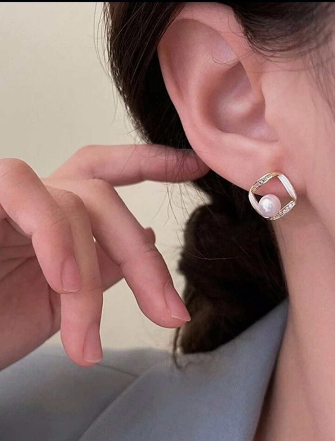 Lustrous Grace Pearl Stud Earrings