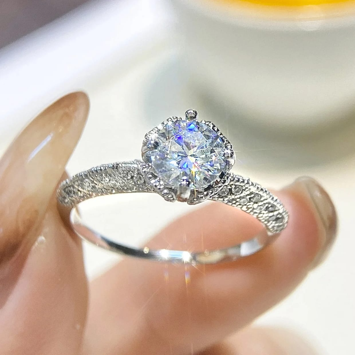 Eternal Spark Adjustable Solitaire Ring