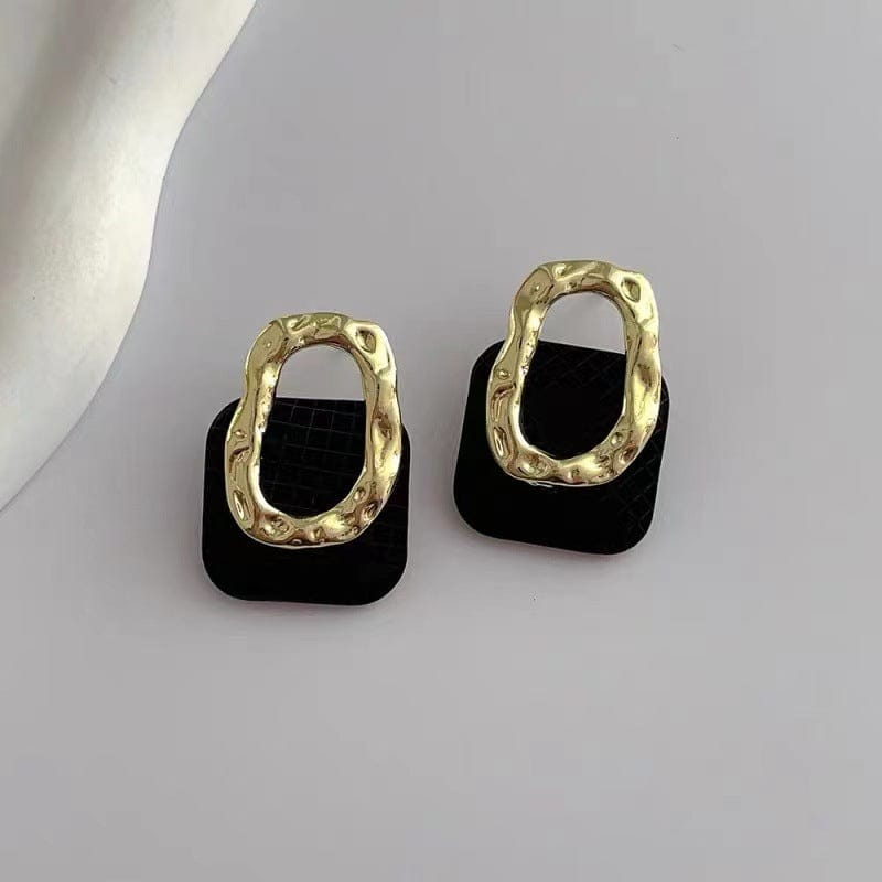 Urban Edge Abstract Drop Earrings