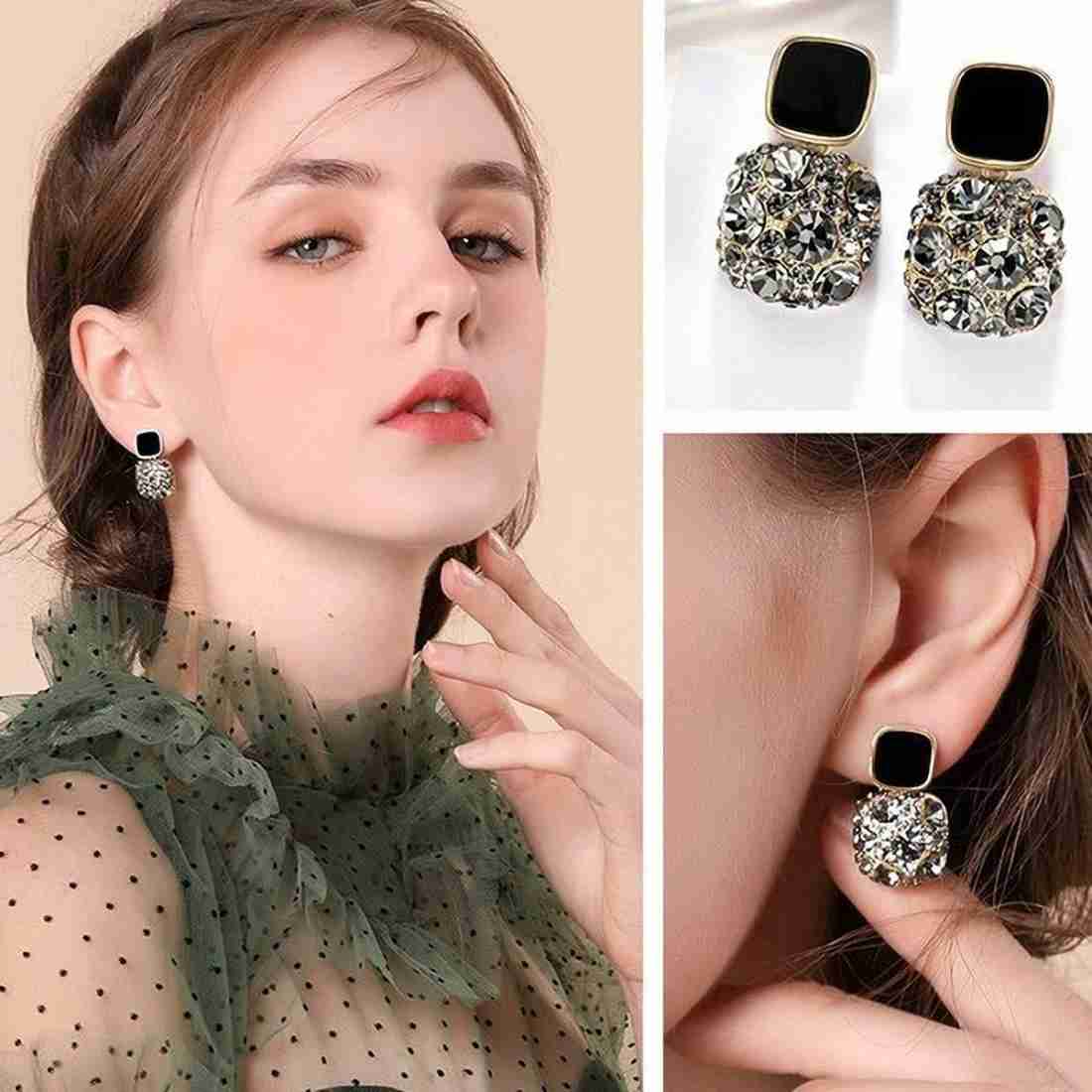 Mocha Mist Dual-Tone Stud Earrings