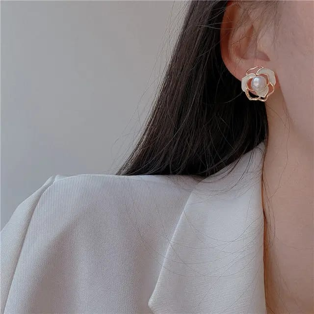 Pearl Blossom Earrings