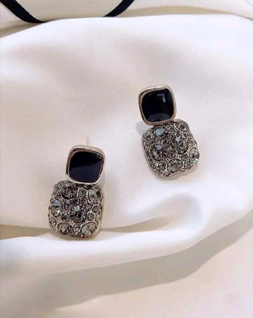 Mocha Mist Dual-Tone Stud Earrings