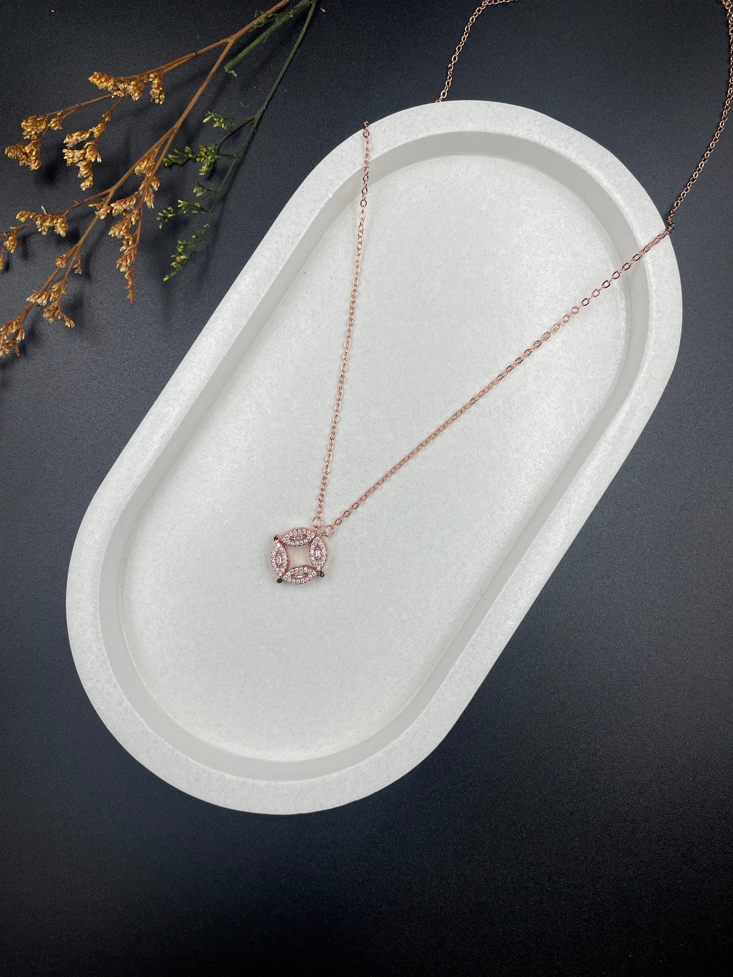 VersaLink Marquise Diamond Pendant Necklace – 2-in-1 Convertible Design