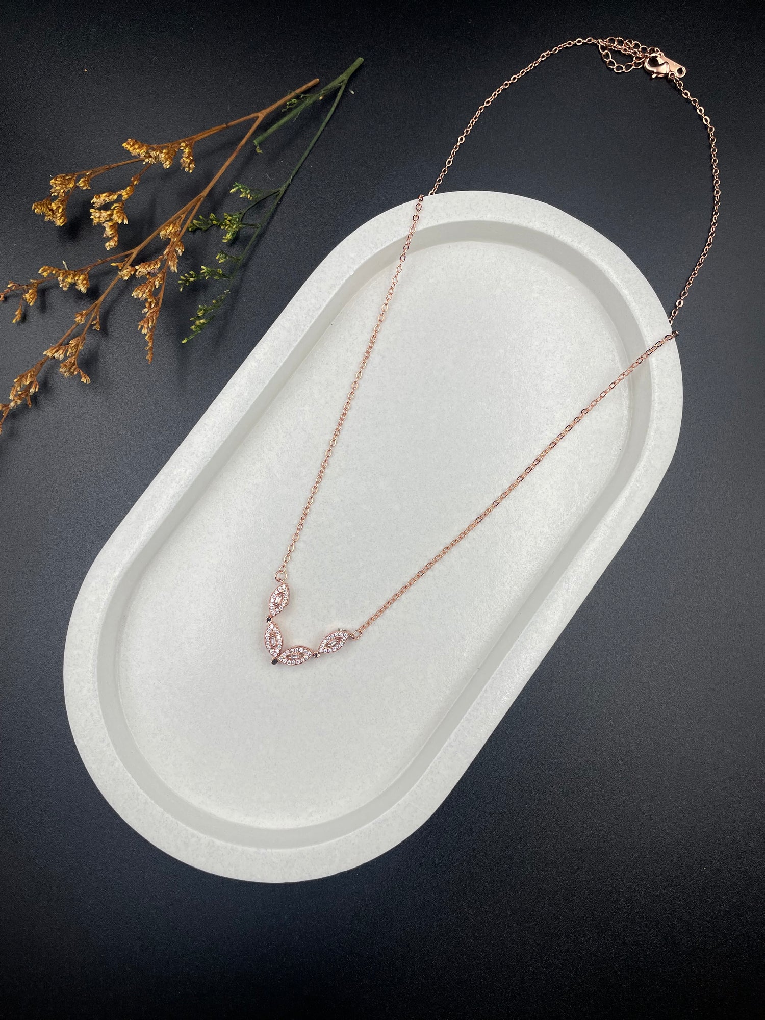 VersaLink Marquise Diamond Pendant Necklace – 2-in-1 Convertible Design