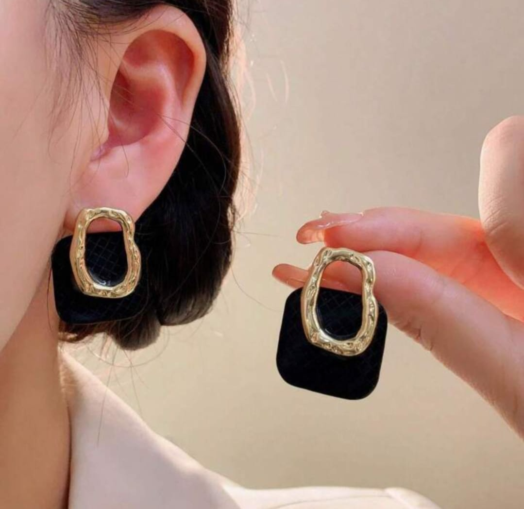 Urban Edge Abstract Drop Earrings