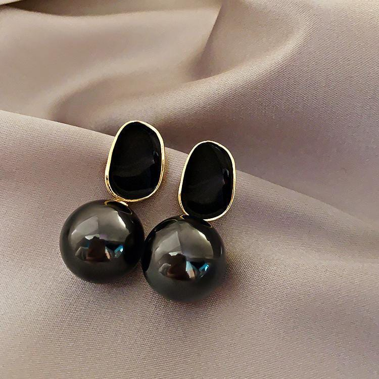 Midnight Luxe Stud Drop Earrings