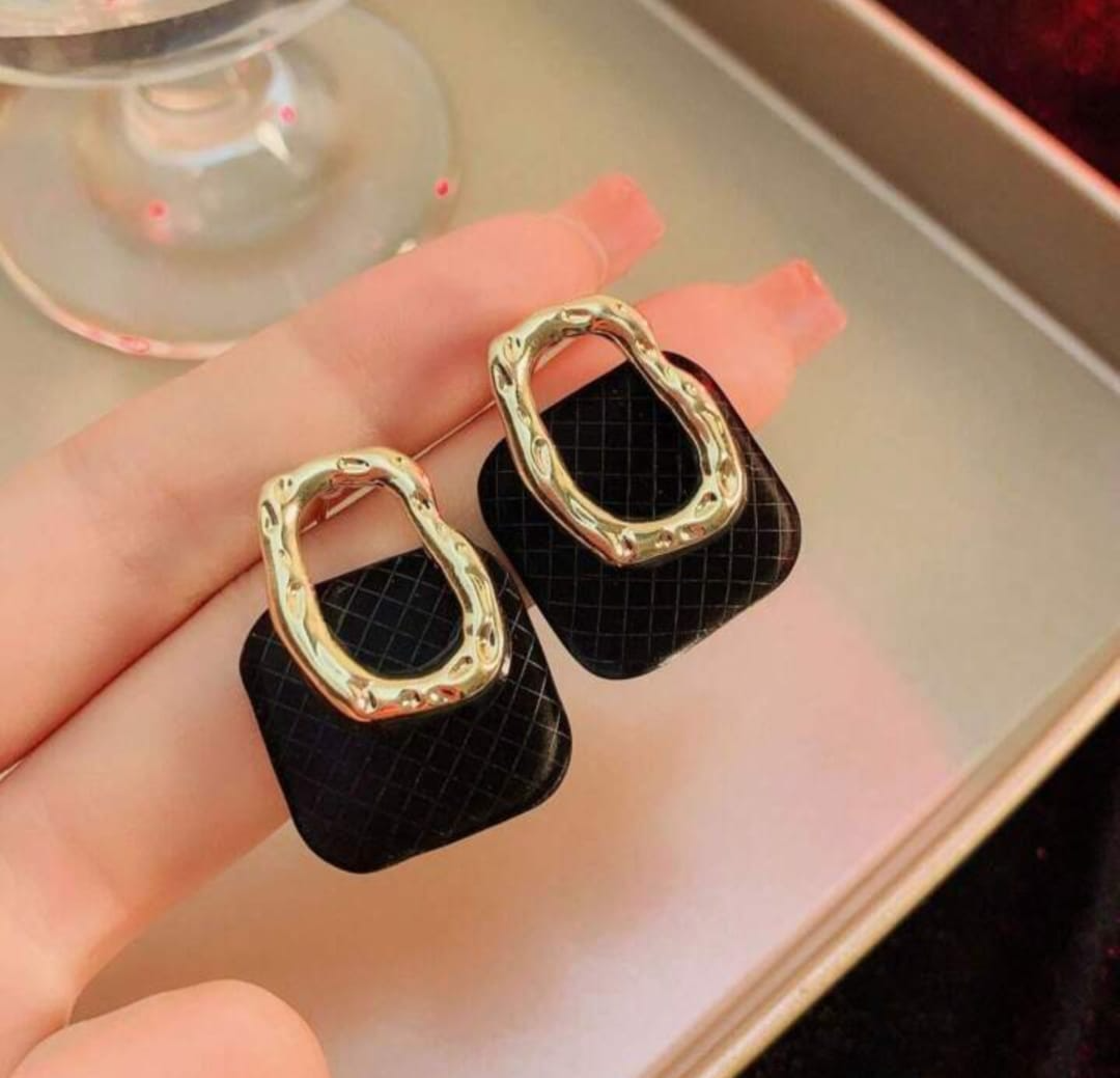 Urban Edge Abstract Drop Earrings